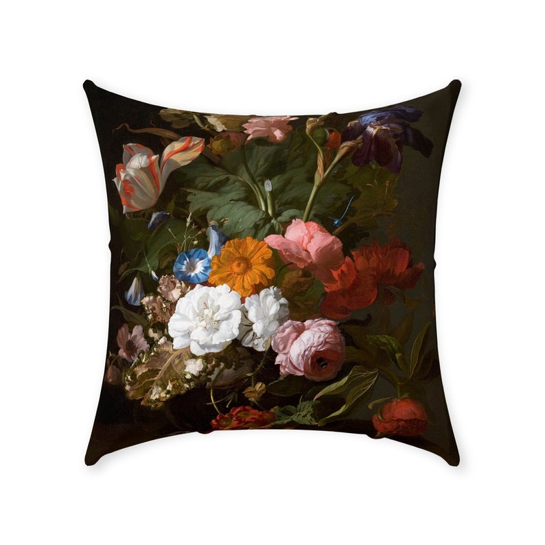 A Vase With Flowers Throw Pillow