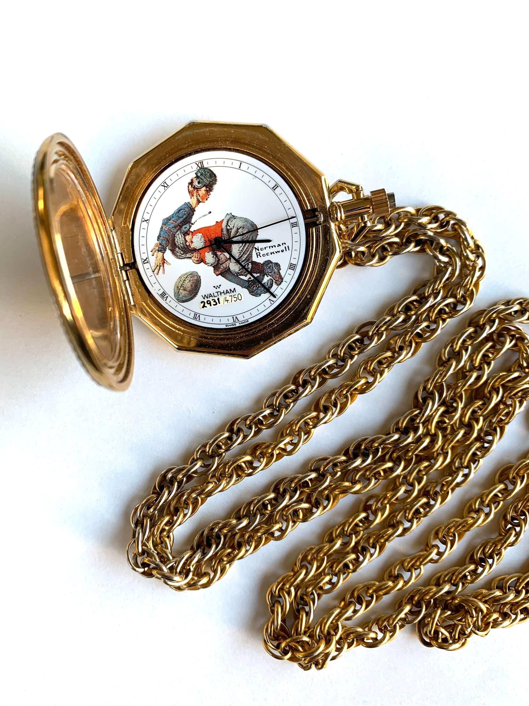 Norman Rockwell Pocket Watch Etsy