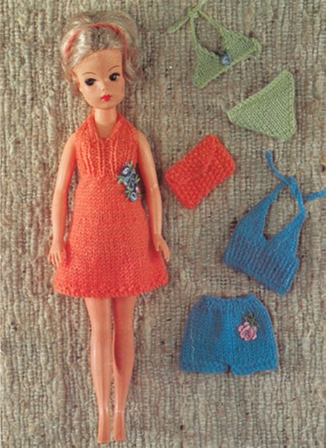 Vintage Sindy Doll Holiday Clothes Knitting Pattern PDF Etsy