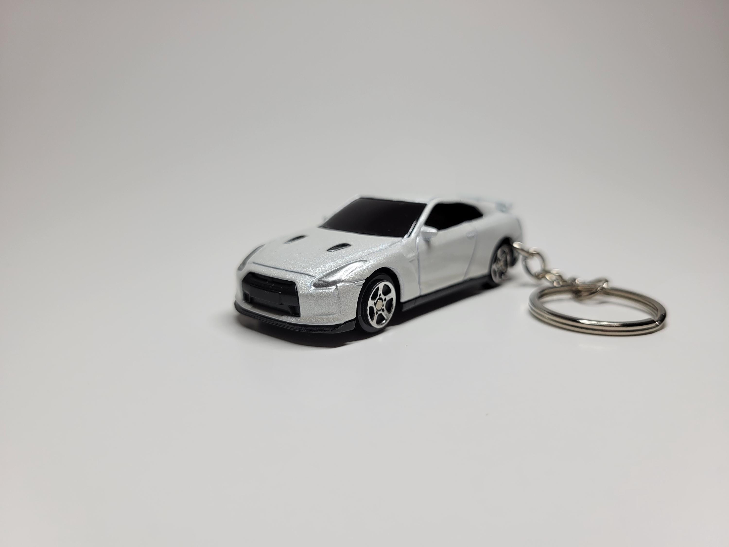 Custom Made Hot Wheels Nissan GTR R35 R34 Key Chain Ornament
