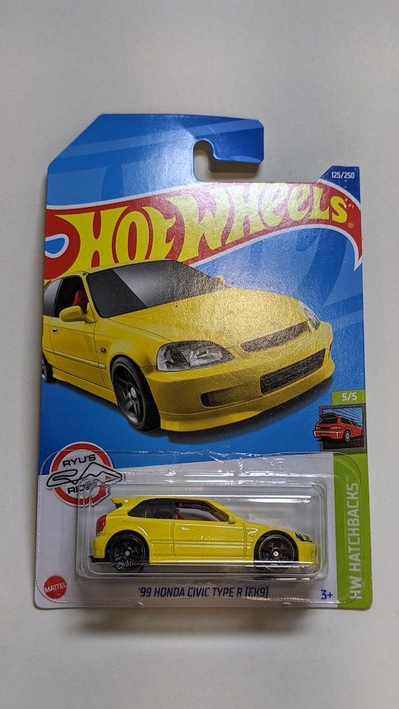 Custom Made Hot Wheels 2000 Honda Civic Hatchback Type R EK9 Key