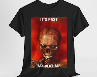Hard Skeleton Funny Meme T-Shirt - It's Past My Bedtime, Unisex Tee, Skeleton Graphic Shirt, Skeleton Memes Tee