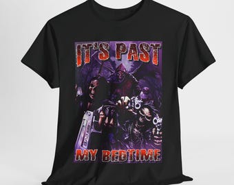 It's Past My Bedtime Hard Skeleton Meme T-shirt, Funny Badass Skeleton tee, Unhinged Meme Shirt