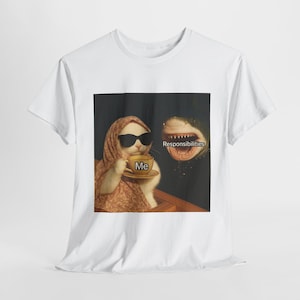 Trendy kattenmeme-T-shirt, grappig retro kattenshirt, vintage kattenliefhebber-shirt, op meme geïnspireerd grafisch shirt, herkenbaar uniseks kattenliefhebbercadeau