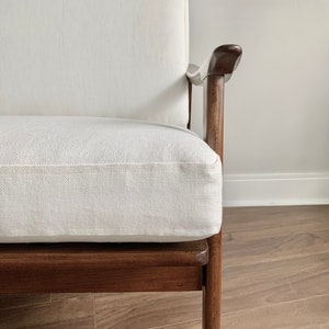 MCM Chair Cushions: Linen Look, Custom Sizes, Replacement Sofa Cushions