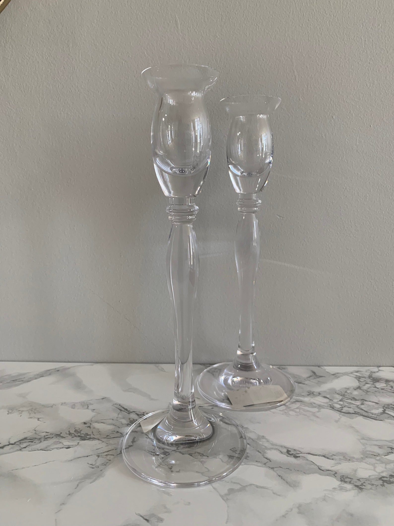 Mikasa Ballet Crystal candle holders Etsy