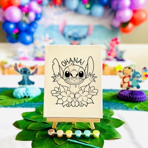 DIY Party Canvas, Ready to Paint Lilo & Stitch Canvas