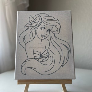 DIY Party Canvas, Bulk Ready to Paint Princess Canvas
