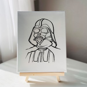 Custom DIY Pre Printed Traced Party Canvas