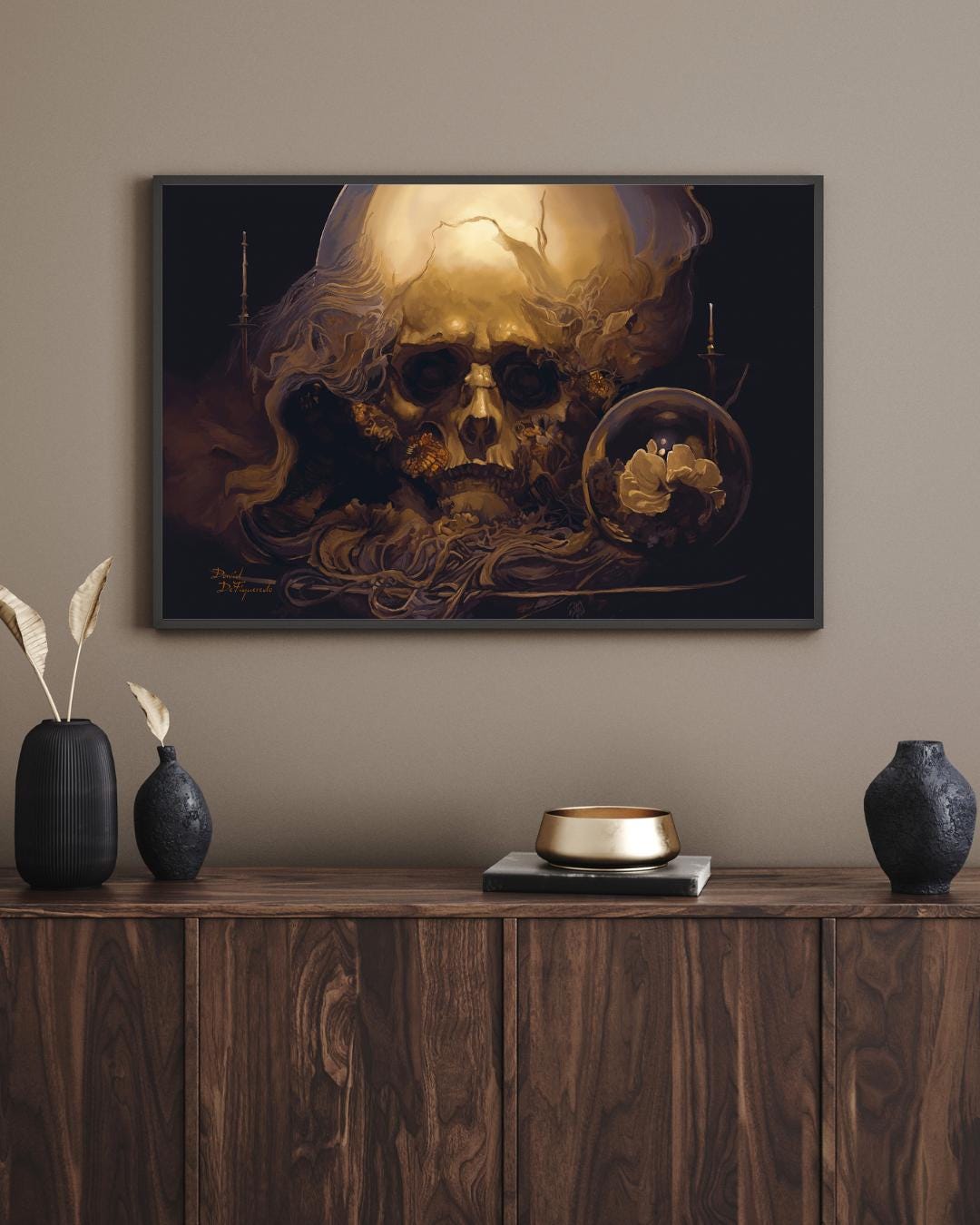 Still Life - Surreal Skull Art Print on 19x13 Pro-luster Canon