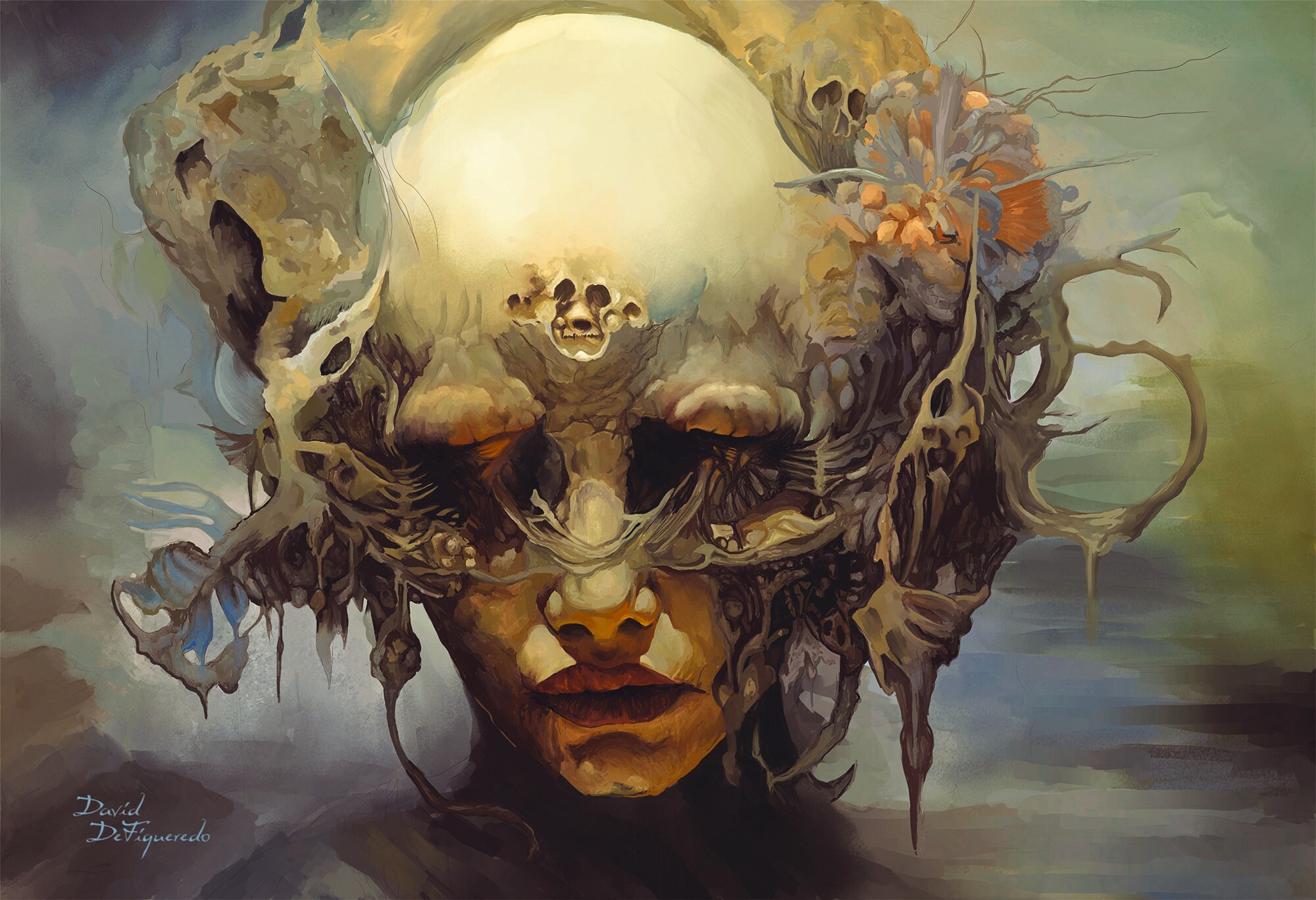 Entheos Enigma 19x13 inch Dark Art Surrealism Wall Art Home Decor