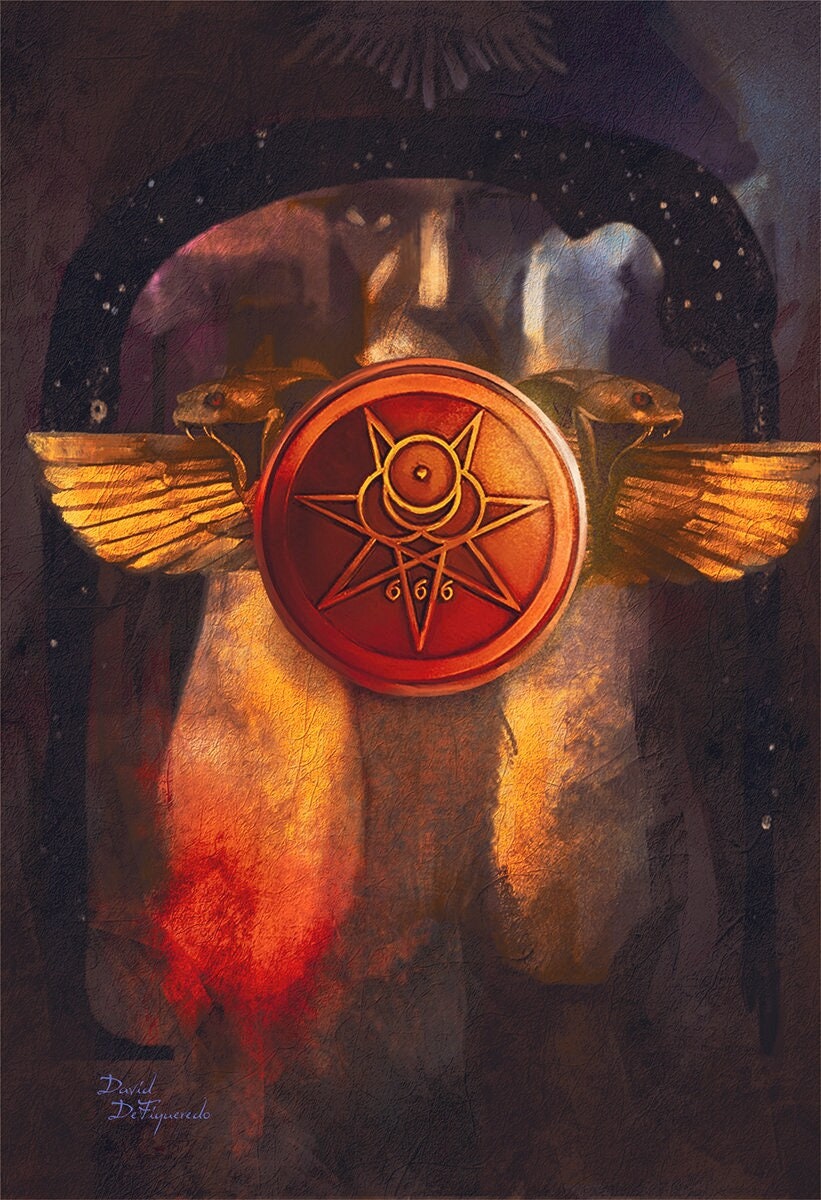 Aleister Crowley Art Print: Thelema Occult Home Decor - Etsy