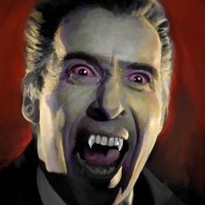 Die satanischen Riten des Dracula 13 x 19 Zoll, Classic Monsters Kunst Poster Dekor