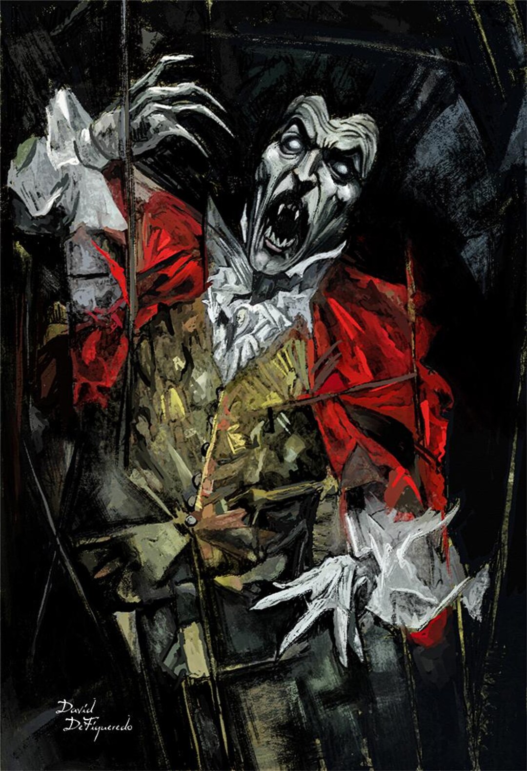 Impression Sur Toile Château De Dracula - Décoration Murale 30x45 Cm, Personnalisable (avec Ou Sans Cadre)