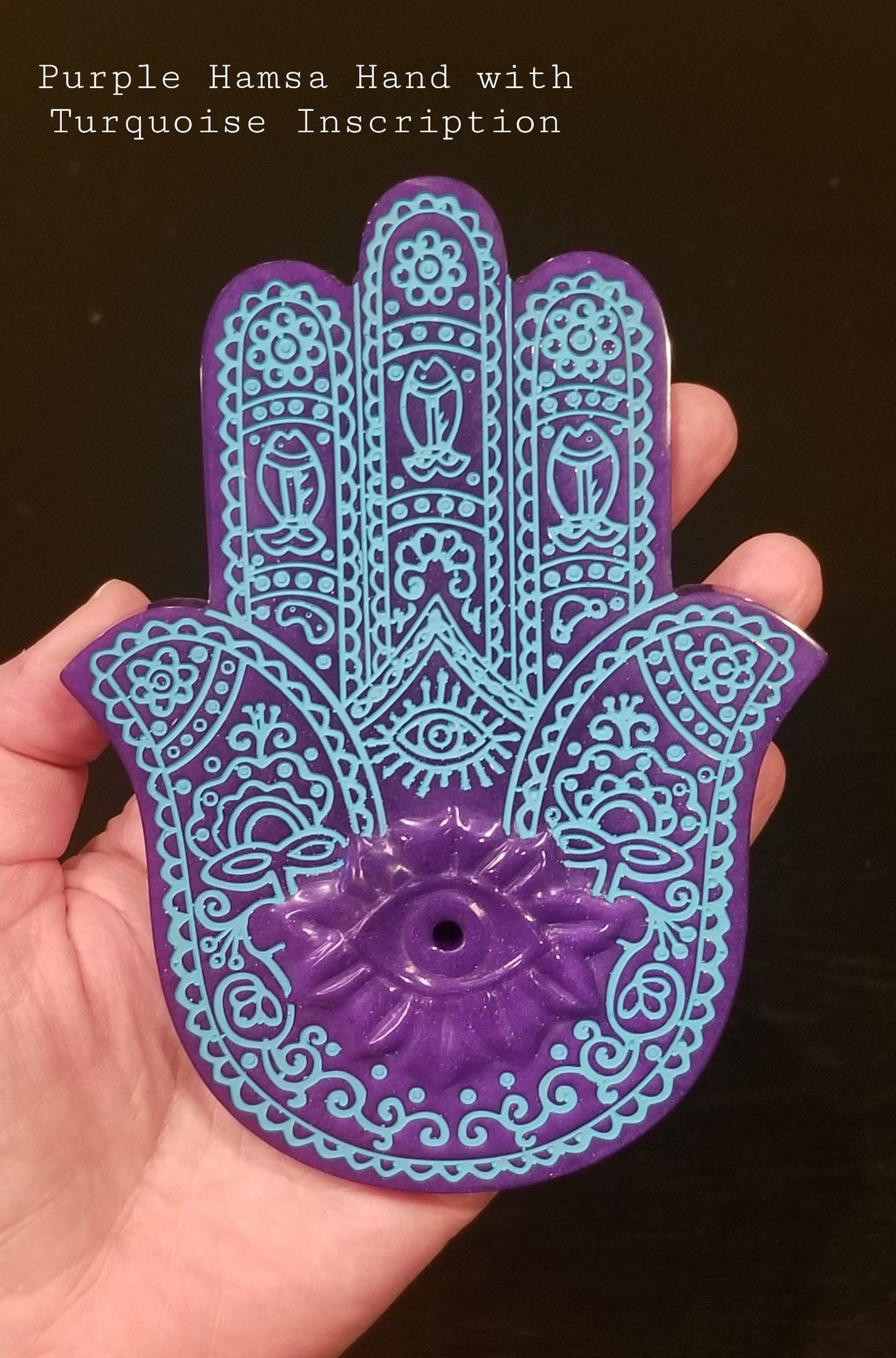 Hamsa hand incense holder resin hamsa hand hamsa hand Etsy