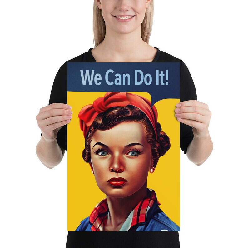 Rosie the Riveter Poster Sizes 12x16 & 12x18 Etsy