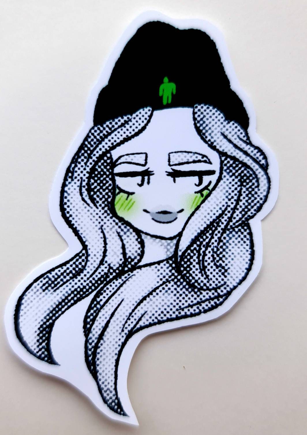 billie eilish pearlescent print en 5 piece sticker set etsy
