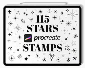 115 Procreate Stars Stamp Set