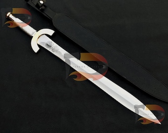 Handmade Clash of Titans Sword: Perseus Collectible with Leather Sheath