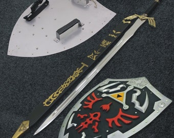 Fully Handmade Link Dark Hylian Shield Replica And Links Ornate Prophecy Hero Pair