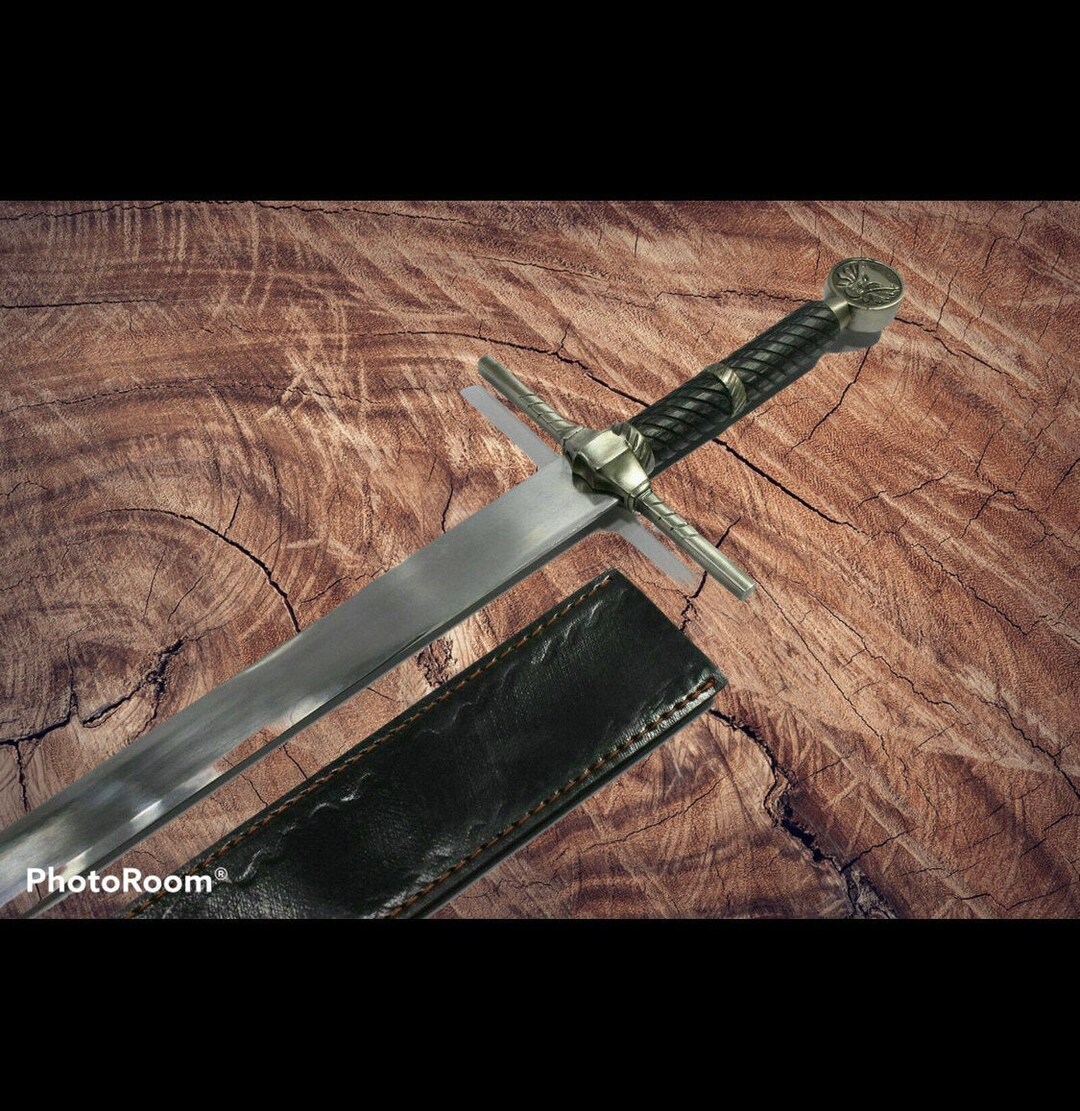 Custom Handmade Stainless Steel Sword With Leather Sheath | Best Gift ...