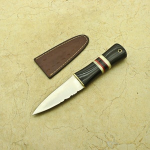 Handmade Celtic Scottish - Stainless Steel Sgian Dubh Dirk knife