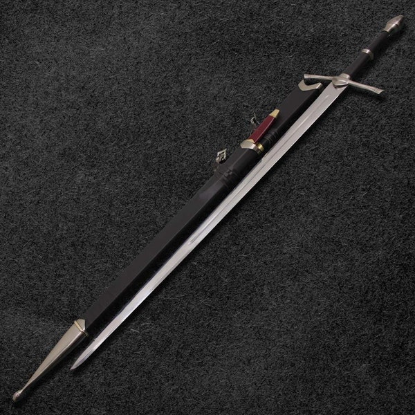 Aragorn Strider Ranger Sword With Knife Fully Handmade Replica (Black Color)