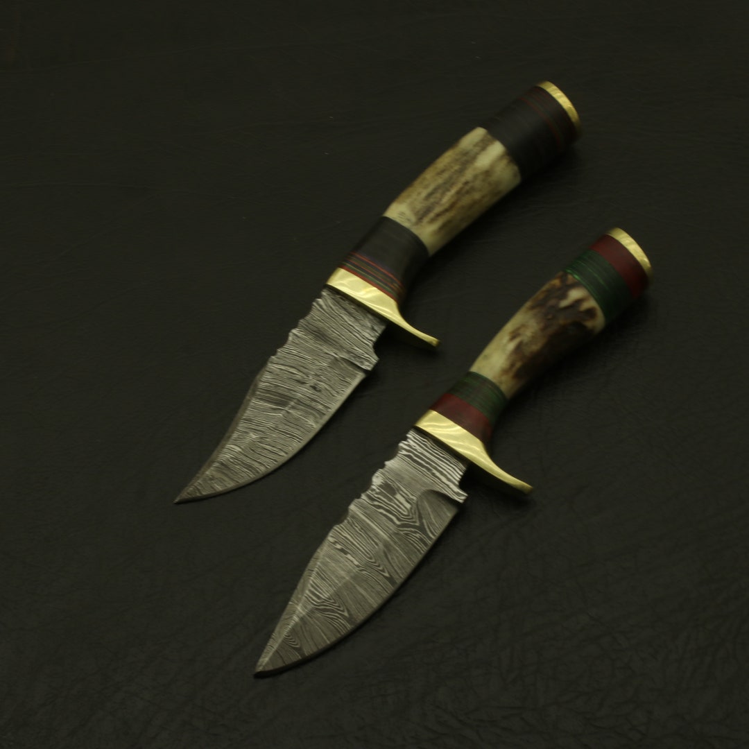 Historical Blades Pair Handmade Damascus Knife Enchanting Etsy