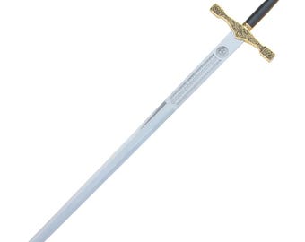 Handmade Sword of Excalibur King Arthur Golden