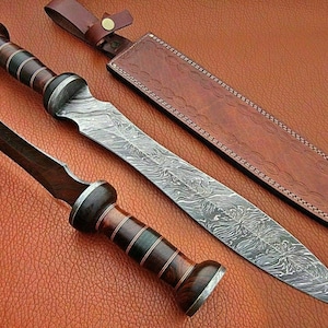 Römische Gladius Historische maßgefertigte Damaszener Stahl Klinge, Krieger Schwert