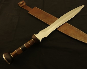 Römische Gladius Historische benutzerdefinierte handgemachte Edelstahlklinge, Kriegerschwert