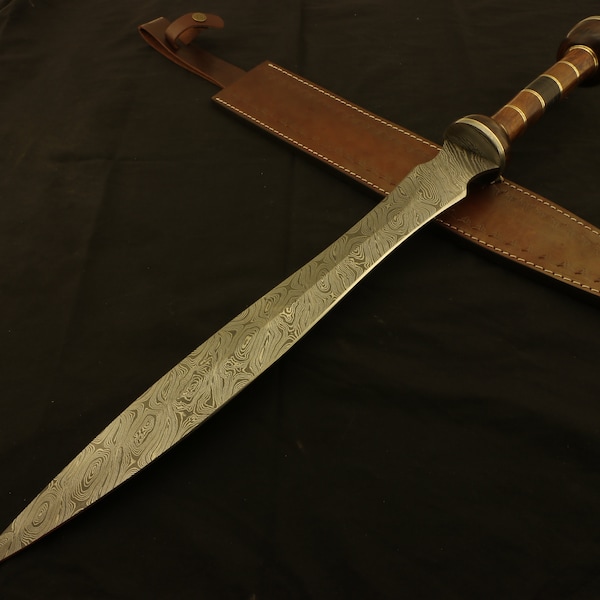 Roman Gladius Historical Custom Handmade Damascus Steel Blade,  Warrior Sword