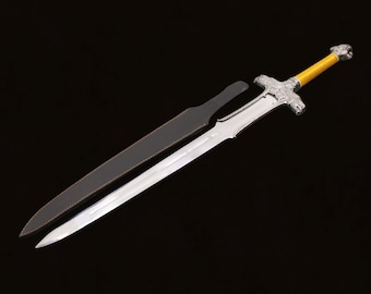 Custom Handmade Stainless Steel sword , With leather sheath