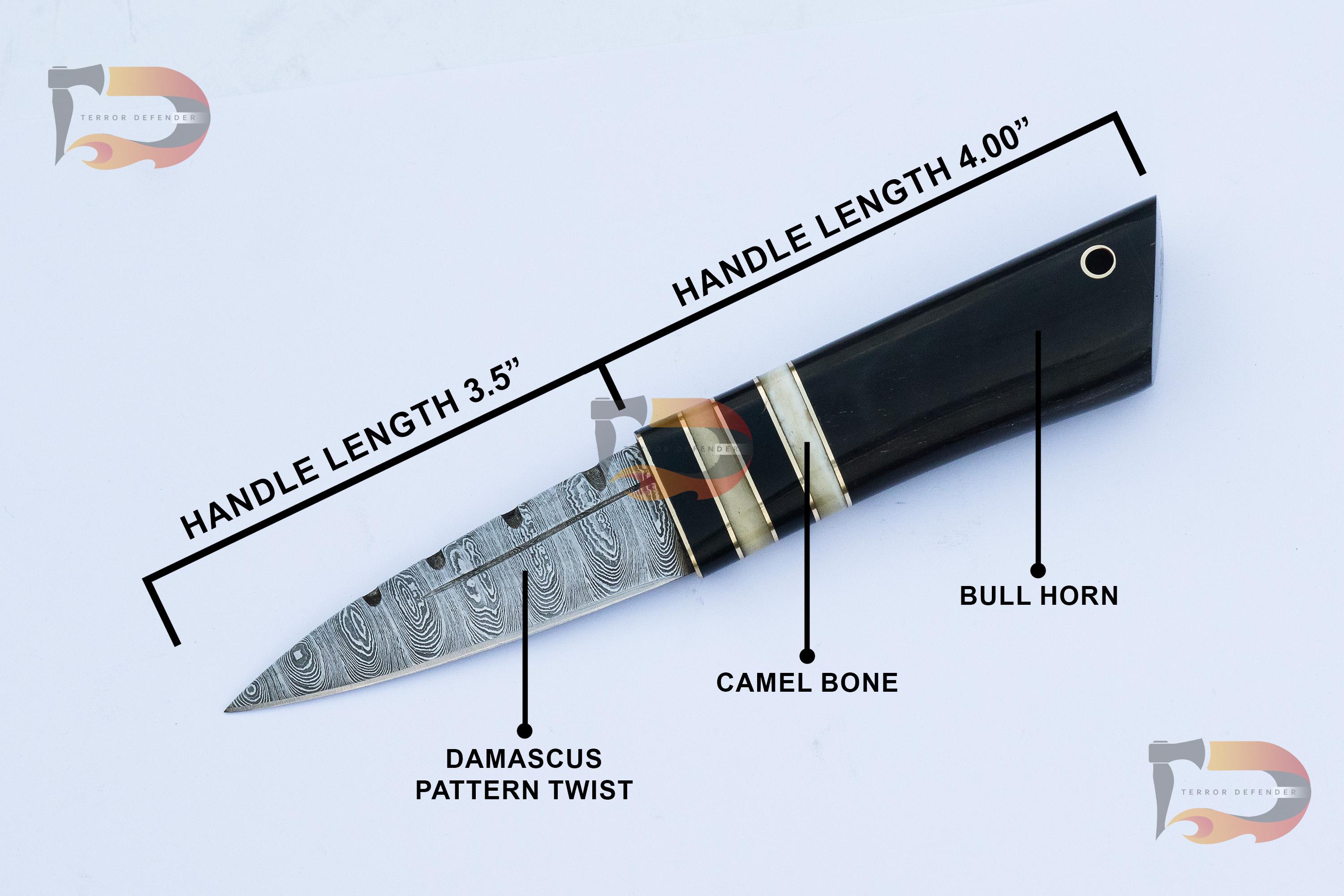 Sgian Dubh Damascus Steel