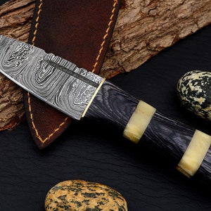 Celtic Scottish Dirk SGIAN DUBH  Bone Handle Knife.