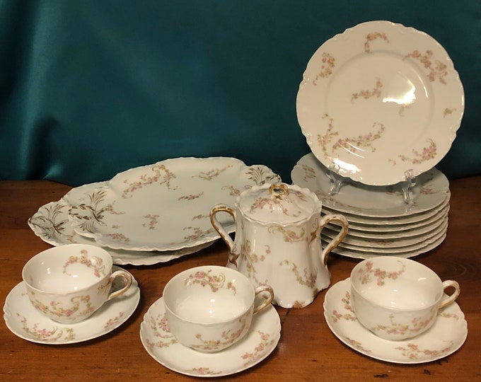 Haviland Limoges the Norma Collection Vintage Shabby Chic Fine China 19