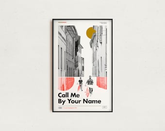 Call Me By Your Name Poster – Retro-Modern Movie Art Print