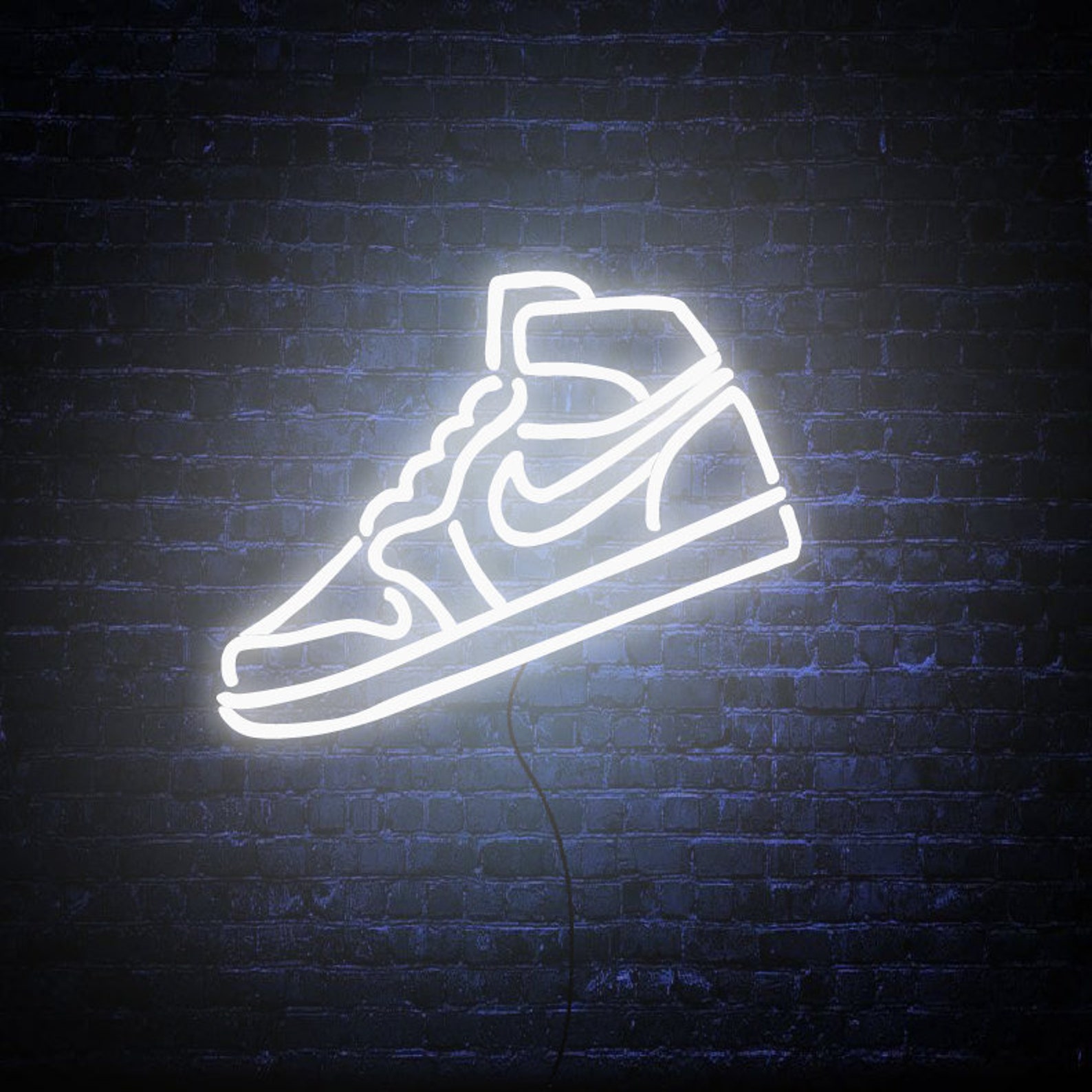 Air Jordan 1 Neon Sign AJ1 Michael Jordan Neon Light Etsy