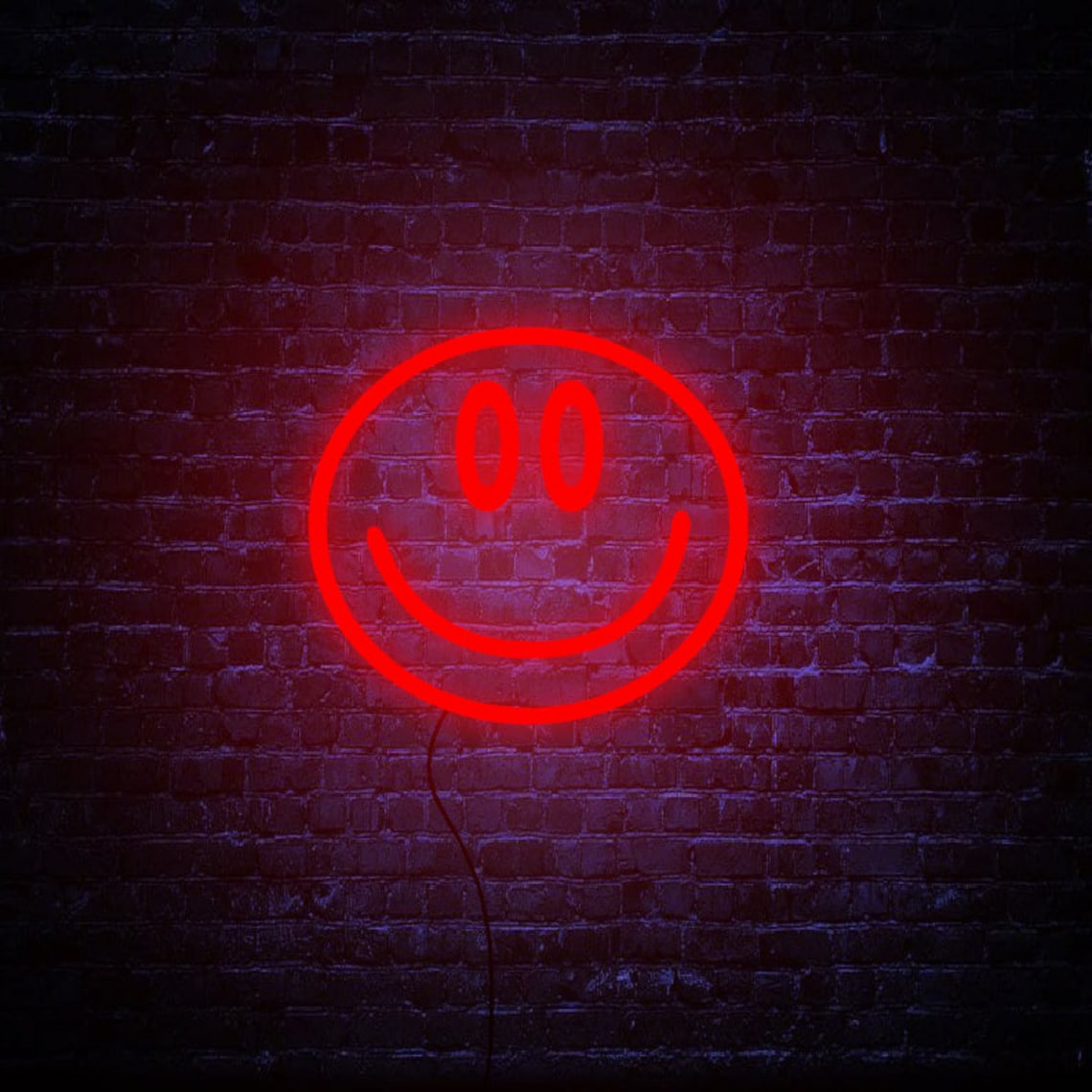 Smile Neon Sign Neon Sign Wall Art Smile Decor | Etsy