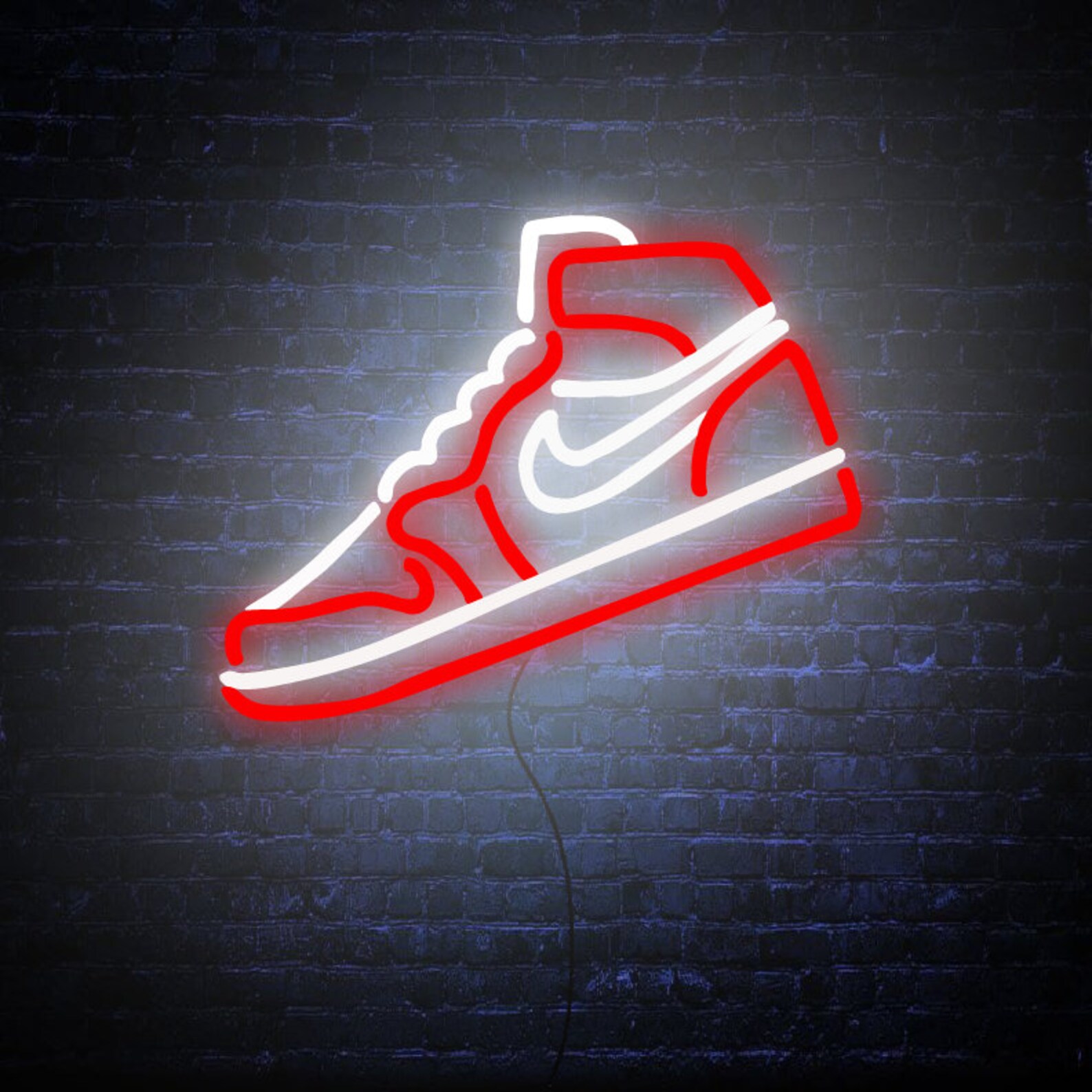 Air Jordan 1 Neon Sign AJ1 Michael Jordan Neon Light | Etsy