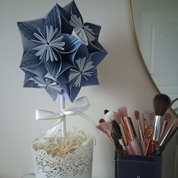 Bouquet de fleurs origami