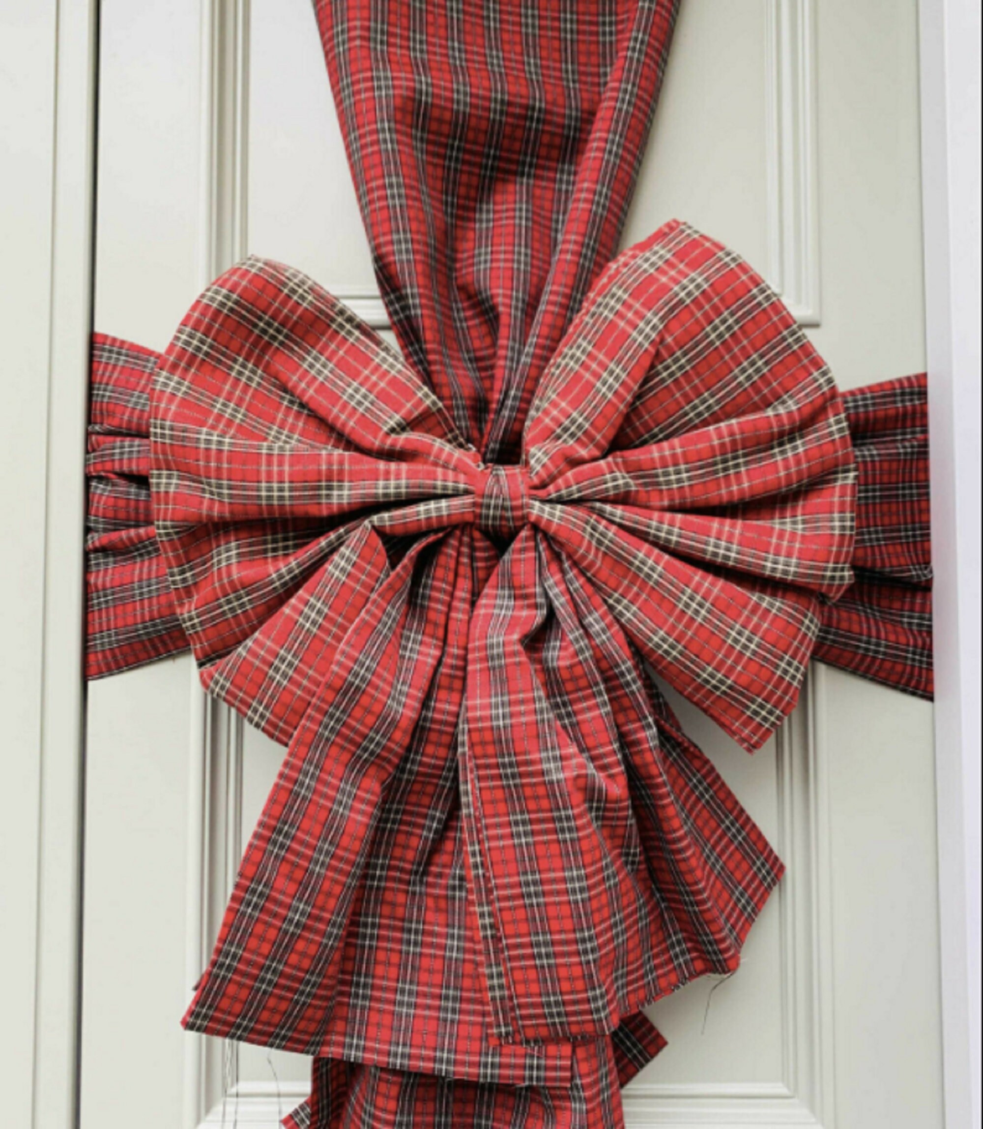 Festive Door Bow Seasonal Christmas Decoration Christmas Front Etsy