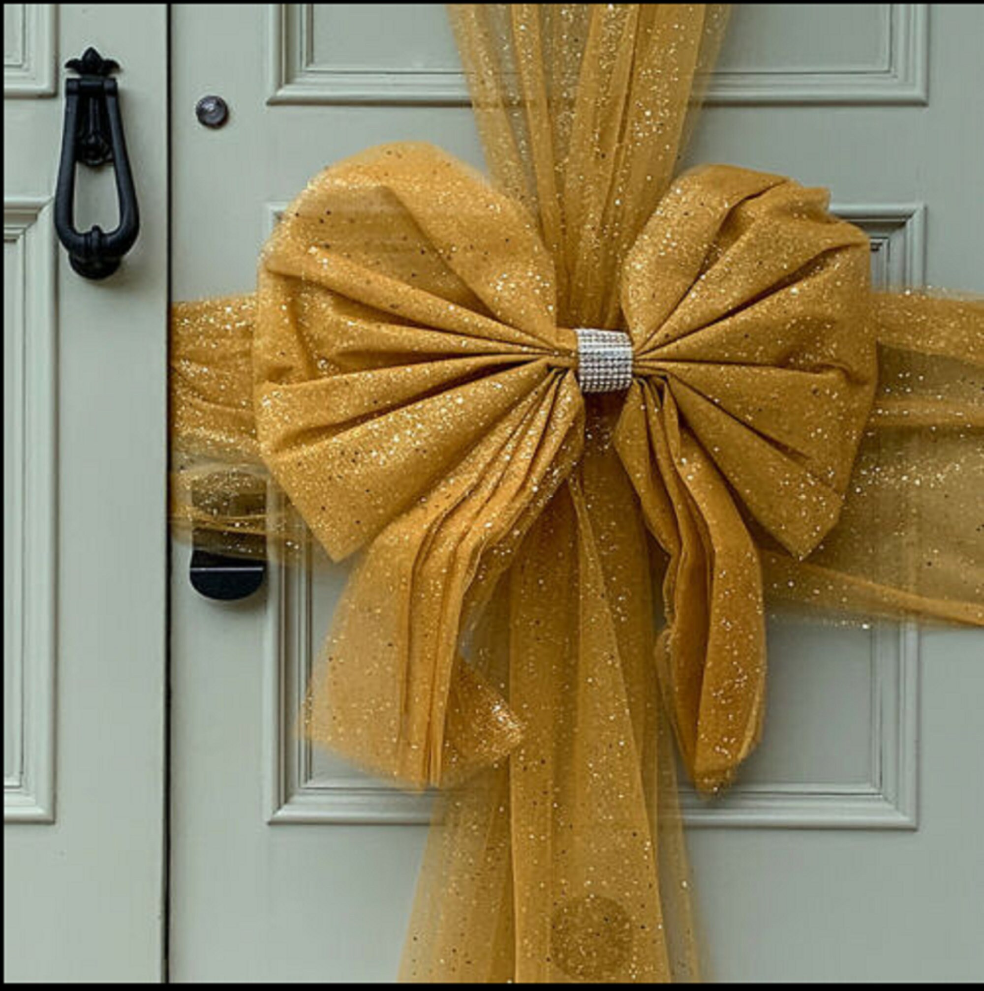 Festive Door Bow Seasonal Christmas Decoration Christmas Front  Etsy