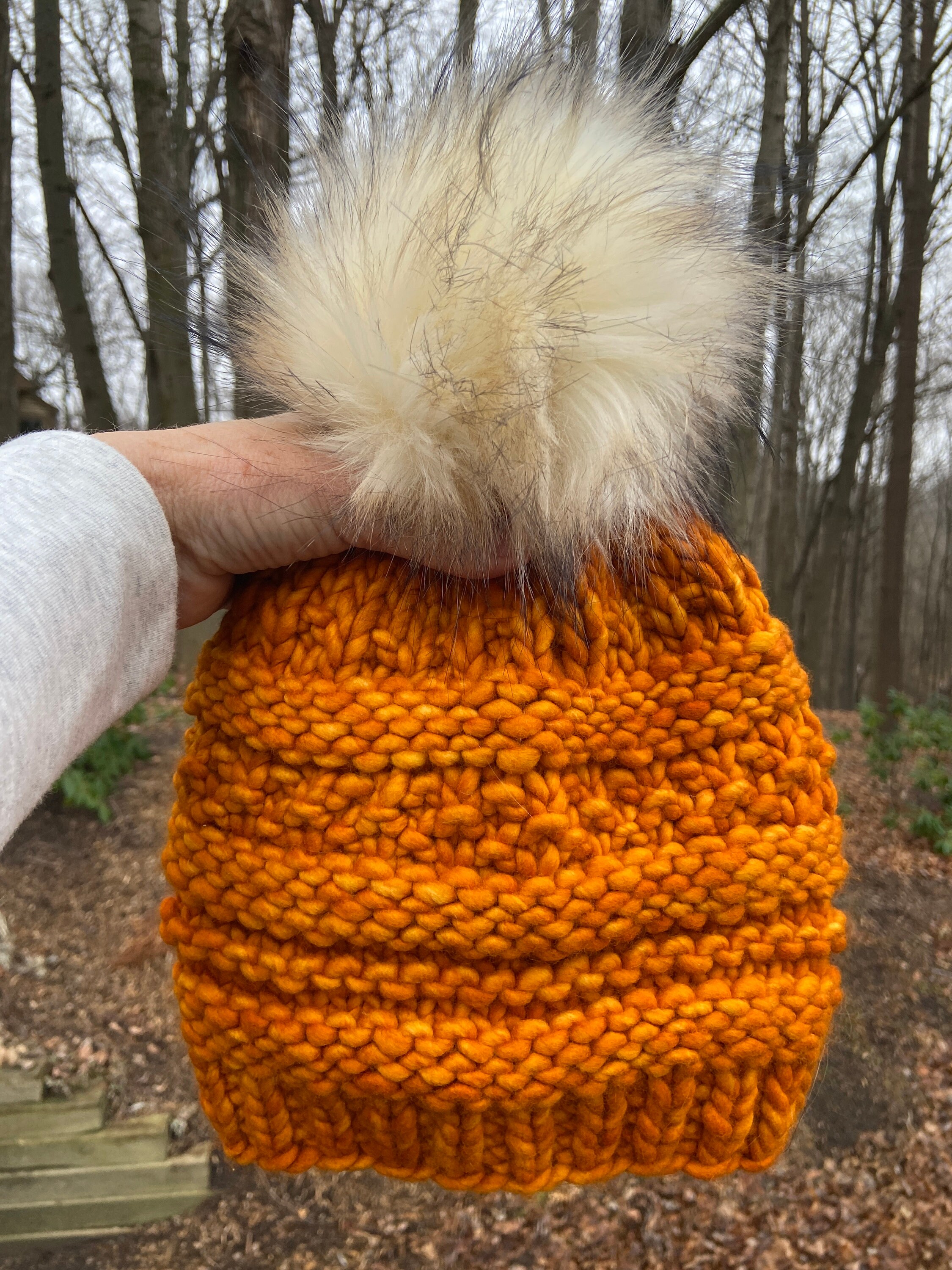 Berretto Da Donna In Lana Lavorato A Maglia, Berretto Largo, Lavorato