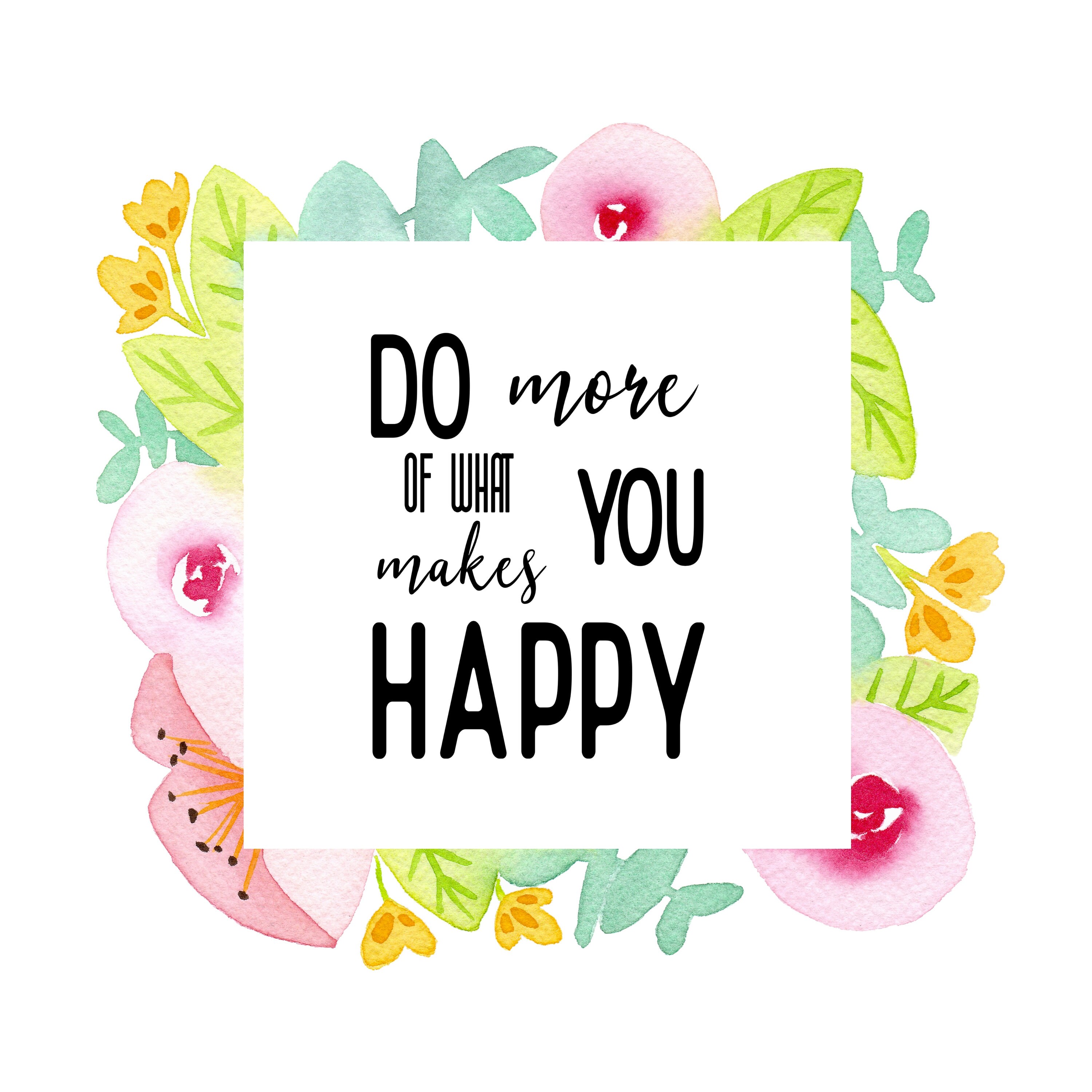 Affiche Aquarelle avec Texte Personalisé- Impression d'art- Décoration - Affiche Motivation