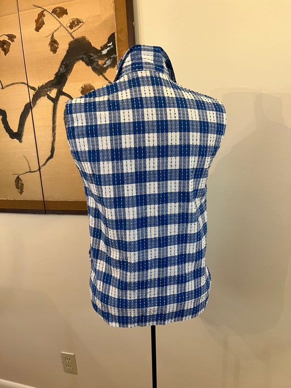 1960s Giant Gingham Top - image 2