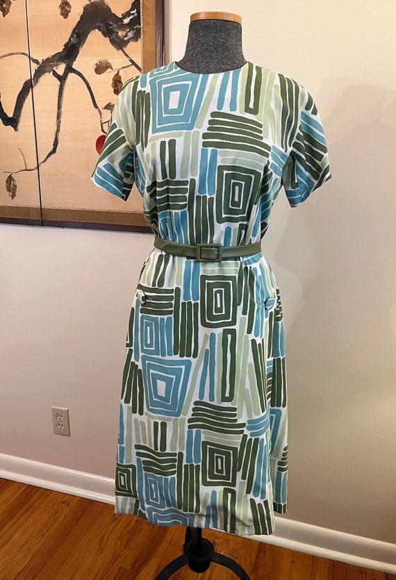 1970s Abstract Dress