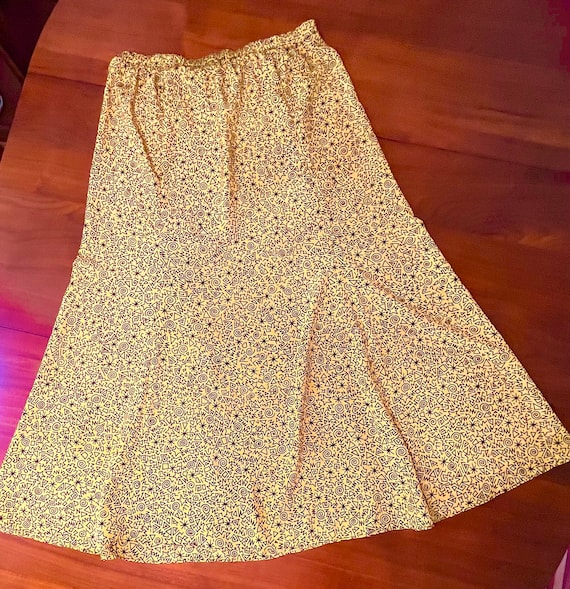 1990s Keith Haring Style Midi-Skirt