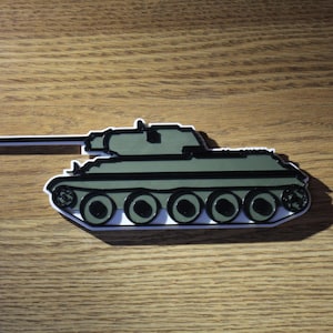 T34 Tank Wall Art (1:35 Scale)