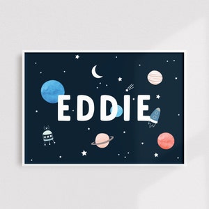 Impressão de espaço personalizada, impressão de quarto infantil scandi, impressões de nome de espaço, impressão de nome de espaço personalizado, impressão de nome de espaço personalizado, impressão de nome personalizado